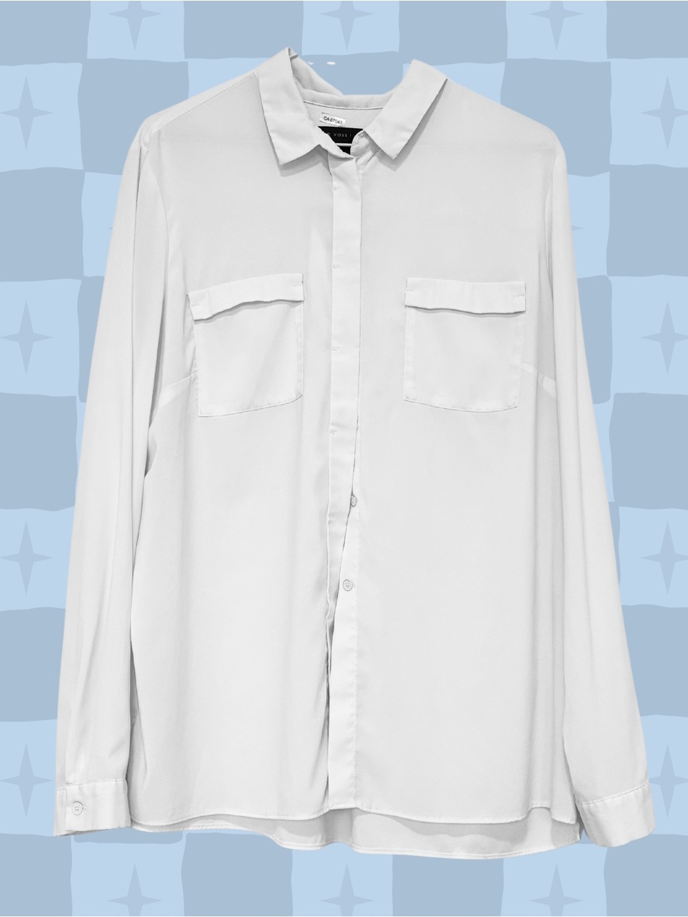Joan Vass White Dress Shirt
